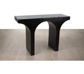 Consola negra madera abeto