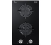Placa de cocina empotrada de longhi nsl 230 nc 30 cm gas 2 fuegos negro