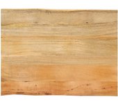 Tablero 80x60x2,5 cm borde vivo madera maciza de mango
