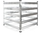 Compostador de metal para jardín 90 x 90 x 90 cm hasta 720 l compostaje reciclaje bio residuos