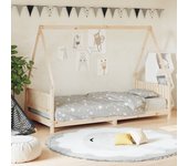 Estructura de cama infantil 90x190 cm madera maciza de pino