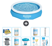 Paquete de piscina - bestway - alrededor - 305x305x66 cm + accesorios