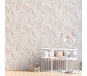 Papel pintado autoadhesivo con tintas eco, y libre de pvc, rollo de 129 x 260 cm sweet paradise rosa