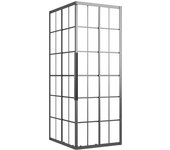 Cabina de ducha esg esmerilado negro 80x70x180 cm