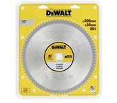 Dewalt dt1916-qz - hoja para sierra circular estacionaria 305x30mm 80d para aluminio tcg -5°