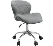 Silla de oficina comfivo 343, gris, 73x52x58cm, sin reposabrazos, con ruedas, mecanismo de la silla: economic
