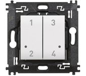 Comando wl 4 escenarios livinglight w/netatmo blanco - bticino