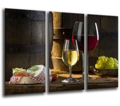 Bodega, vino, viñas, impresión fotográfica sobre madera, cuadro moderno decorativo