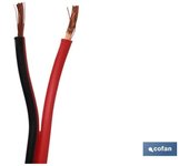 Rollo 100m cable paralelo rojo/negro (2x0,75)