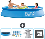 Paquete de piscina - intex - alrededor - 305x305x61 cm + accesorios cb3