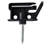 Aislador de cerca eléctrica plano duo tornillo para madera x alambre + cuerda + correa max mm 40