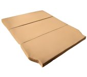 Colchón para camper toyota proace verso - 5cm de grosor con hr 25kg/m3 y 3cm de viscoelástica - beige
