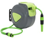 Vidaxl enrollador de manguera retráctil automático de pared 10+1 m