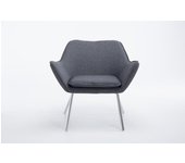 Chaise longue caracas tela gris oscuro