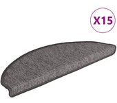 Alfombrilla autoadhesiva escalera 15 piezas | alfombras de escalera | tapetes de escalera gris y beige 65x21x4cm cfw65028