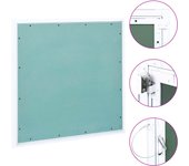 Vidaxl panel de acceso marco de aluminio y placa de yeso 700x700 mm