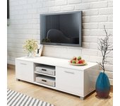Mueble para tv blanco brillante 120x40,5x35 cm