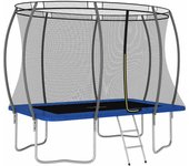 Juego de cama elástica rectangular 274x183x76 cm 150 kg