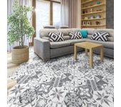 Vinilo baldosas suelo tristano antideslizante - adhesivo pared - sticker revestimiento - 1 adhesivo 60x135cm-10stickershexagones30x26cm