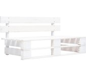 Maison exclusive - banco de palés para jardín madera blanco