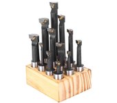 Juego de 12 herramientas de fresado cnc de 5/8 pulgadas, tipo f1, accesorio de hardware grueso, acero de alta velocidad