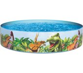 Bestway piscina rigida infantil pvc dinosaurios 183x38 cm +2 años jardin 55022
