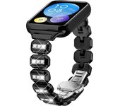 Correa para reloj inteligente xiaomi mi 8 pro con hebilla de mariposa con diamantes de imitación black