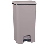 Com-fort house | cubo de basura con pedal | capacidad de 37 litros | cubo reciclaje | color marrón | cubo de basura orgánico cocina