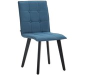 Silla miller tela negro azul