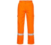 Pantalón bizflame resistente a la llama pernera ajustable portwest fr412