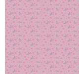 Papel pintado floral rosado