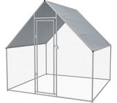 Maison exclusive - jaula gallinero de exterior de acero galvanizado 2x2x1,92 m