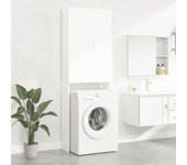 Mueble para lavadora blanco 64x25,5x190 cm