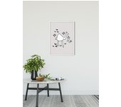 Cartel artístico de komar - scribble camel - talla: 50 x 70 cm