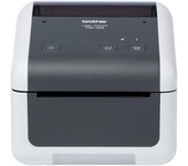 Impresora de etiquetas y tickets brother td-4410d/ térmica/ ancho etiqueta 108mm/ usb-rs232/ blanca y negra