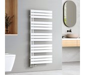 Emke panel plano secador de toallas de agua caliente, secador de toallas conexión lateral para, blanco 1320x600mm 798watts