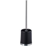 Relaxdays escobilla de baño con cepillo intercambiable, polipropileno, negro, 37 cm