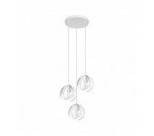 Sollux lighting tulos plafón colgante cluster, blanco, 3x e27
