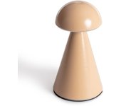 Ledkia lámpara de mesa led portátil con batería usb recargable azana camel