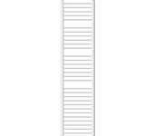Radiador toallero de baño 400x1800mm calefactor curvo antracita conexión lateral