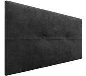 Dhome cabecero de tela aqualine pro cabeceros cabezal tapizado cama lujo (negro, 105cm)