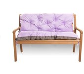 Cojín de banco 180x50x50cm, cojín de jardín morado claro, cojín de jardín para banco de exterior, cojín de paleta, cojín de jardín para columpio