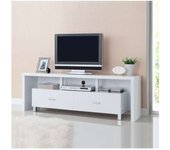 Mueble tv kubox con dos cajones acabado blanco, 51 cm(alto)150 cm(ancho)39 cm(largo)