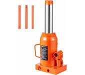 Vevor gato botella hidráulico 30 t, soldado con mango largo de 3 secciones, rango de elevación 285-475 mm, para coche, pick-up, camión, reparación