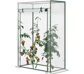 Invernadero outsunny acero, plástico verde oscuro 100x50x150 cm 845-386v02