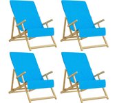Toallas de playa 4 uds tela turquesa 400 g/m2 60x135 cm