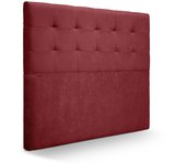 Cabecero san francisco tela cabecero de cama tapizado para camas de 90 y 105 (115 x 120 cm) tela rojo sueños zzz
