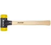 Wiha martillo de cara blanda safety semiduro/semiduro con mango de madera hickory, cabezal redondo (26643)