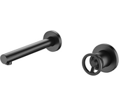 Mice - grifo de lavabo empotrado de diseño - monomando de grifo de baño - griferia baño apto para agua frio/caliente color negro mate