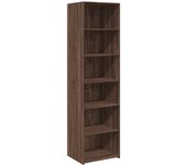 Aparador alto | aparador de comedor | armario de cocina madera de ingeniería marrón roble 50x41x185 cm cfw75676